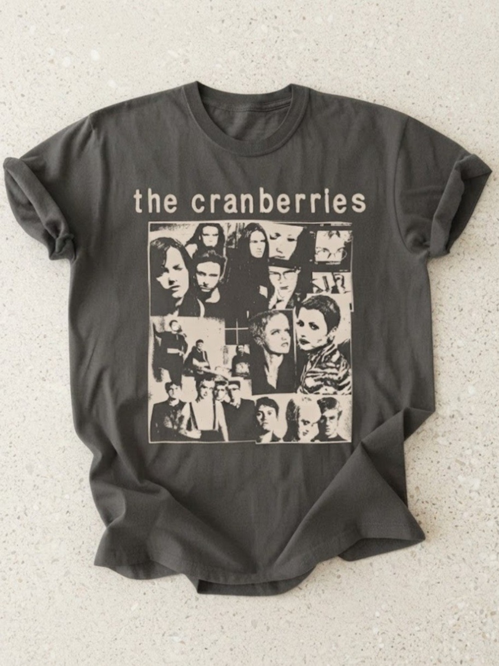 The Cranberries Band Graphic Dark Gray Comfort Colors T-Shirt